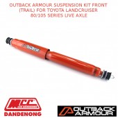 OUTBACK ARMOUR SUSPENSION KIT FRONT TRAIL FITS TOYOTA LC 80/105S LIVE AXLE